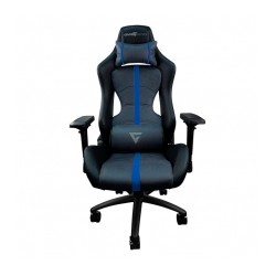 Silla Gamer GameFactor CGC650, Negro/Azul, Reclinable, 4D, 150Kg - CGC650-BL