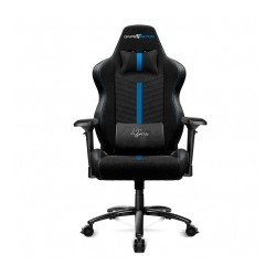 Silla Gamer GameFactor CGC601 XL, Tela, Reclinable, Negro/Azul