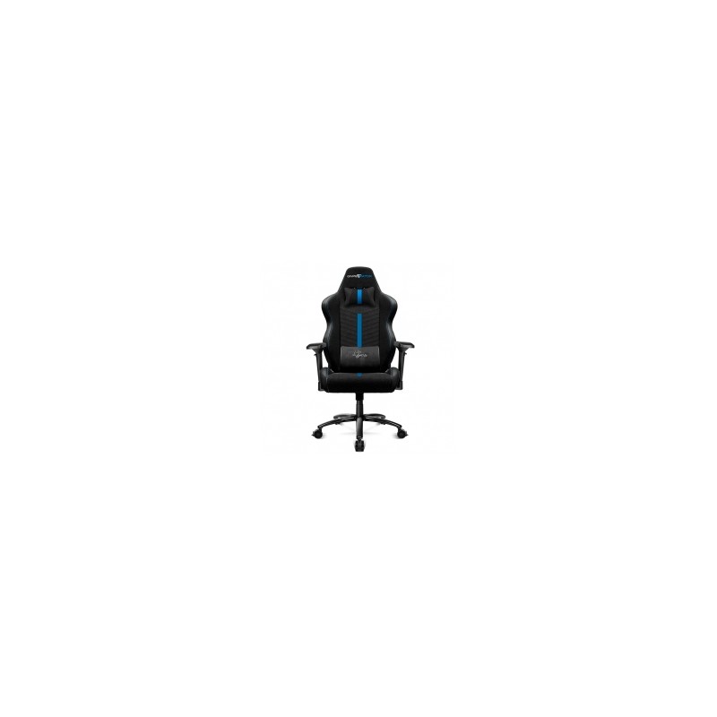 Silla Gamer GameFactor CGC601 XL, Tela, Reclinable, Negro/Azul