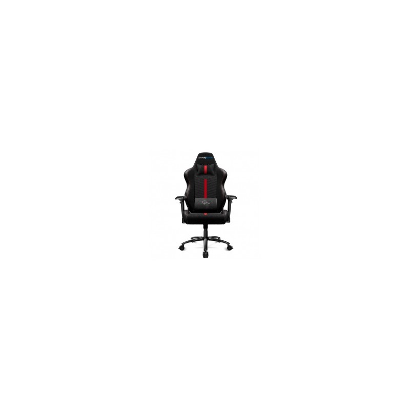 Silla Gamer GameFactor CGC601 XL, Tela, Reclinable, Negro/Rojo