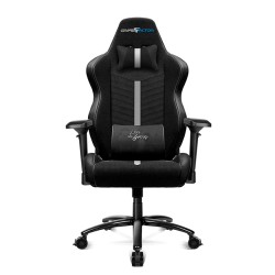 Silla Gamer GameFactor CGC601 XL, Tela, Reclinable, Negro/Blanco