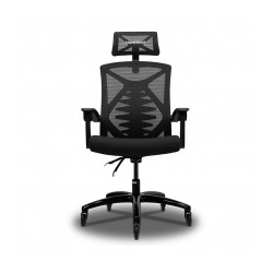 Silla Gamer Munfrost Nova Negra | Reclinable | 180KG | Ruedas tipo patin - MFMSIL1B