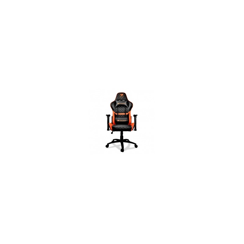 Silla Gamer Cougar Armor One, Vinil, Reclinable, 4D, Negro/Naranja