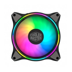 Ventilador Cooler Master MasterFan MF120 Halo, ARGB, Negro, 650-1800 RPM - MFL-B2DN-18NPA-R1