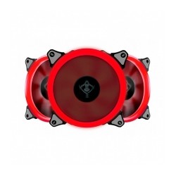 Ventiladores Yeyian Typhoon Led Rojo, 3x120mm - YCT-050720R