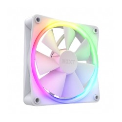 Ventilador NZXT F120 RGB Blanco - Un Solo Ventilador de 120mm Blanco - RF-R12SF-W1