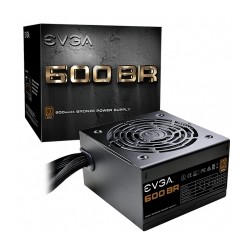 Fuente de Poder EVGA 600 BR, 80 Plus Bronze 600W - 100-BR-0600-K1