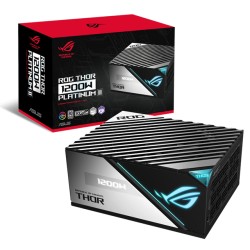 Fuente de Poder Asus ROG Thor 1200W Platinum II, 80 Plus Platinum, Pantalla OLED, Aura Sync - ROG-THOR-1200P2-GAMING