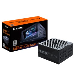 Fuente de Poder Gigabyte Aorus P1200W 80 Plus Platinum, Fully Modular, Smart FAN, Pantalla LCD - GP-AP1200G