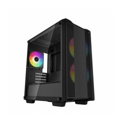 Gabinete DeepCool CC360 Black, 3 ventiladores ARGB, Micro-ATX - R-CC360-BKAPM3-G-1