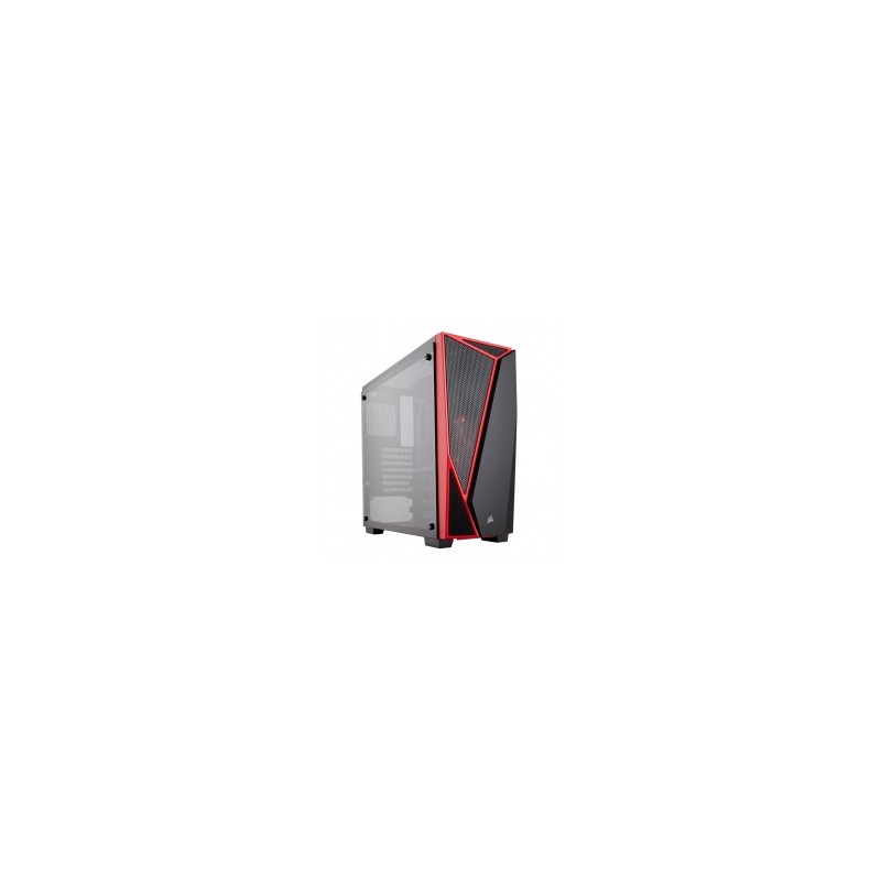 Gabinete Corsair Carbide Series Spec-04 Negro/Rojo, Cristal Templado, 1 Ventilador, ATX - CC-9011117-WW