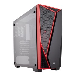 Gabinete Corsair Carbide Series Spec-04 Negro/Rojo, Cristal Templado, 1 Ventilador, ATX - CC-9011117-WW