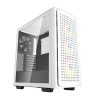 Gabinete DeepCool CK560 White, Midtower, Cristal Templado, Incluye 3 ventiladores ARGB, Mini-ITX / Micro-ATX / ATX / E-ATX, R-CK