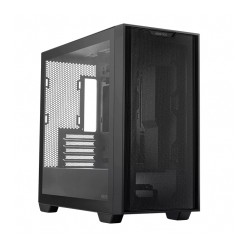 Gabinete Asus A21 Black, Micro-ATX, Panel de vidrio templado, Malla Frontal, Compatible con Back Connect - A21-ASUS-BLACK