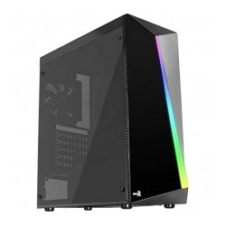 Gabinete Aerocool Shard RGB, Negro, Cristal Templado, ATX, A4718009157682