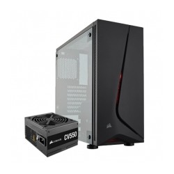 Gabinete Corsair Spec-05 Negro con fuente Corsair CV550, Panel de acrilico, ATX - CC-9020126-NA