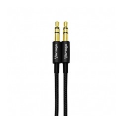 Cable Vorago 3.5 a 3.5 Negro 1 Metro - CAB-115