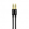 Cable Vorago 3.5 a 3.5 Negro 1 Metro - CAB-115