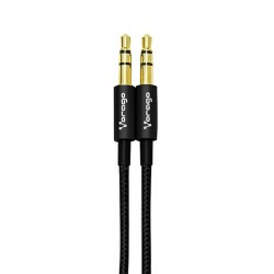 Cable Vorago 3.5 a 3.5 Negro 1 Metro - CAB-115