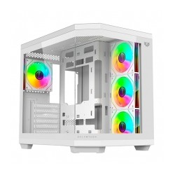 Gabinete BalamRush Tank Master 9600 TB, Midtower, 4 ventiladores, ATX, Micro-ATX, Mini-ITX, Blanco - BR-938686