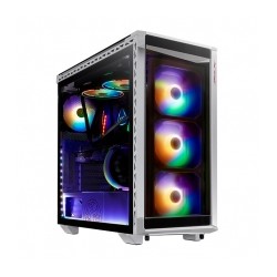 Gabinete XPG Battlecruiser | Blanco | E-ATX | 4 Ventiladores | Cristal Templado - BATTLECRUISER-WHCWW