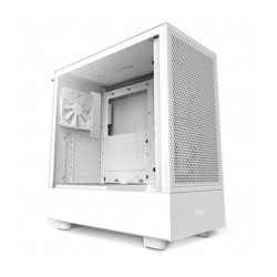 Gabinete NZXT H5 Flow Blanco, ATX, Cristal Templado, 2 Ventiladores F Quiet 120mm - CC-H51FW-01