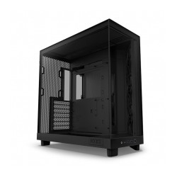 Gabinete NZXT H6 Flow Negro, ATX, Cristal Templado, 3 Ventiladores sin RGB - CC-H61FB-01