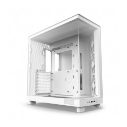 Gabinete NZXT H6 Flow Blanco, ATX, Cristal Templado, 3 Ventiladores sin RGB - CC-H61FW-01