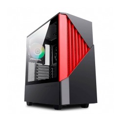Gabinete Munfrost Panda Pro Red, E-ATX, Cristal Templado, 2 Ventiladores ARGB
