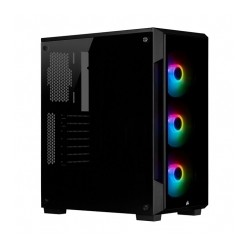 Gabinete Corsair ICUE 220T RGB Negro, Cristal Templado, 3 Ventiladores SP120 RGB PRO, ATX - CC-9011190-WW