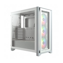 Gabinete Corsair ICUE 4000X RGB Blanco, Cristal Templado, 3 Ventiladores RGB, ATX - CC-9011205-WW