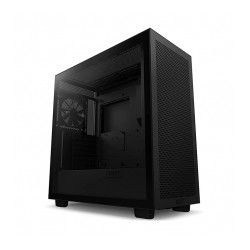 Gabinete NZXT H7 Flow Negro, E-ATX, Cristal Templado, 2 Ventiladores F Quiet 120mm, Soporte GPU Vertical - CM-H71FB-01