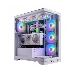 Gabinete XPG Invader X, Blanco, ATX, 5 Ventiladores, Cristal Templado - INVADERXMT-WHCWW