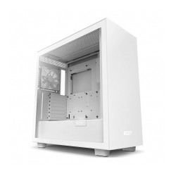 Gabinete NZXT H7 Blanco, E-ATX, Cristal Templado, 2 Ventiladores, Soporte GPU Vertical - CM-H71BW-01