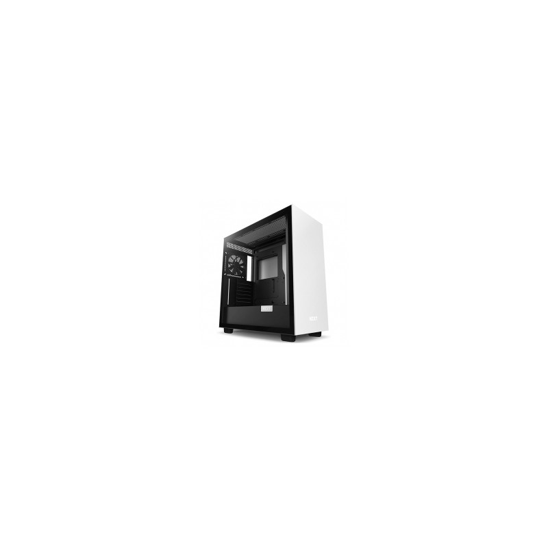 Gabinete NZXT H7 Blanco/Negro, E-ATX, Cristal Templado, 2 Ventiladores, Soporte GPU Vertical - CM-H71BG-01