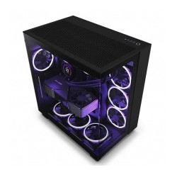 Gabinete NZXT H9 Flow Negro, ATX, Cristal Templado, 4 Ventiladores sin RGB - CM-H91FB-01