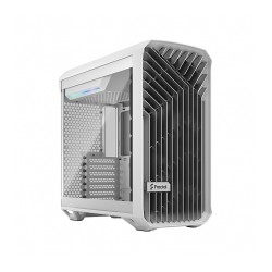 Gabinete Fractal Design Torrent Compact White, TG Clear Tint, Formato ATX, Panel de Vidrio Templado, incluye 2 ventiladores de 1