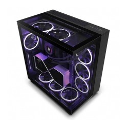 Gabinete NZXT H9 Elite Negro, ATX, Cristal Templado, 3 Ventiladores RGB, 1 Ventilador sin RGB - CM-H91EB-01