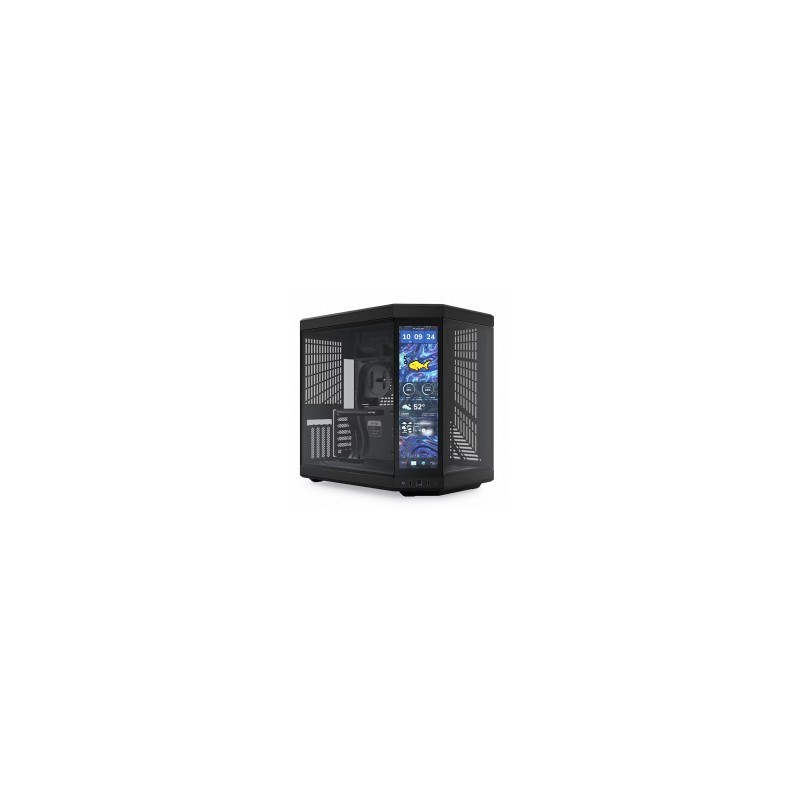 Gabinete Hyte Y70, Pantalla Touchscreen 4k/60Hz, Midtower, E-ATX, Negro - CS-HYTE-Y70-B-L