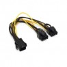 Cable de Poder PCI-E (6-pin) Hembra - 2 x PCI-E (8-pin) Macho, 963852