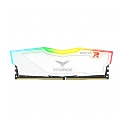 Memoria RAM Teamgroup T-Force Delta RGB 8GB 1X8GB 3200MHZ Blanca - TF4D48G3200HC16C01