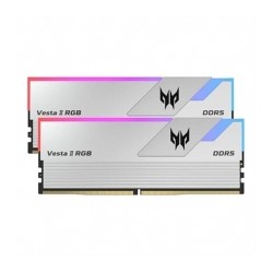 Memoria RAM Acer Predator Vesta II RGB, DDR5, 32GB, 2x16GB, 6000Mhz, Plata - BL.9BWWR.366