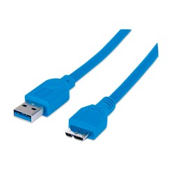 Cable Micro-B Manhattan, USB 3.2, 2m - 325424