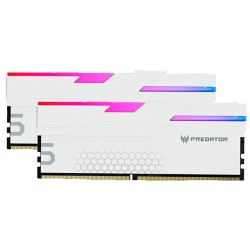 Memoria RAM Acer Predator Hermes RGB, DDR5, 32GB 2x16GB, 6800Mhz, Blanco - BL.9BWWR.399