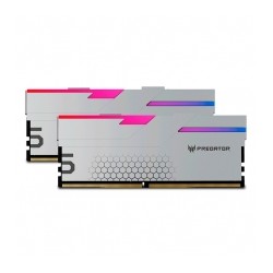 Memoria RAM Acer Predator Hermes RGB, DDR5, 32GB 2x16GB, 7200Mhz, Plata - BL.9BWWR.407