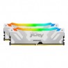 Memoria RAM Kingston Fury Renegade RGB White 32GB DDR5 2x16GB 7600Mhz - KF576C38RWAK2-32