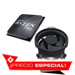 Procesador AMD Ryzen 3 PRO 4350G, 4 Cores, 8 Threads, Radeon Vega 6 Graphics, 3.8Ghz Base, 4.0Ghz Max, Socket AM4, Wraith Stealt