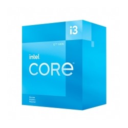 Procesador Intel Core i3 12100F, 4 Cores (4 Performance-cores / 0 Efficient-cores), 8 Threads, 3.30GHz Base, 4.90Ghz Turbo, 12Mb