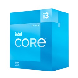 Procesador Intel Core i3 12100F, 4 Cores (4 Performance-cores / 0 Efficient-cores), 8 Threads, 3.30GHz Base, 4.90Ghz Turbo, 12Mb