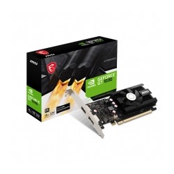 Tarjeta de video Nvidia MSI Geforce GT 1030 4GD4 LP OC, 4GB GDDR4, HDMI, DP - 912-V812-001